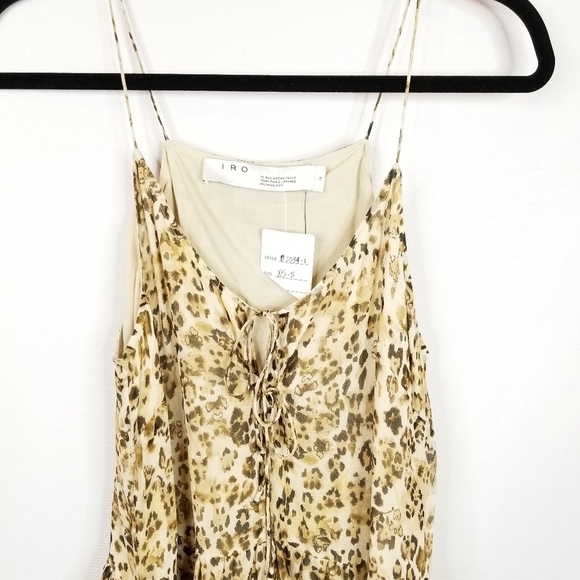 IRO Buzon Silk Leopard Print Dress NWT - Picture 12 of 12